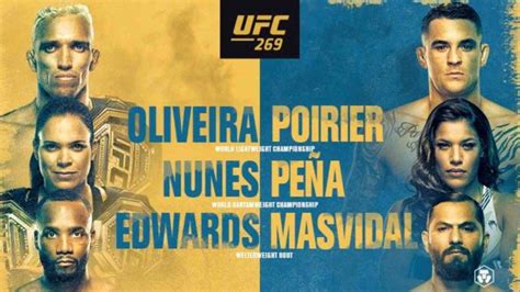 ufc 269 fights.